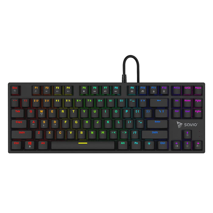 EAN 5901986048619 - Savio SAVGK-TEMPEST X2 BROWN teclado Universal USB QWERTY Negro imagen 1