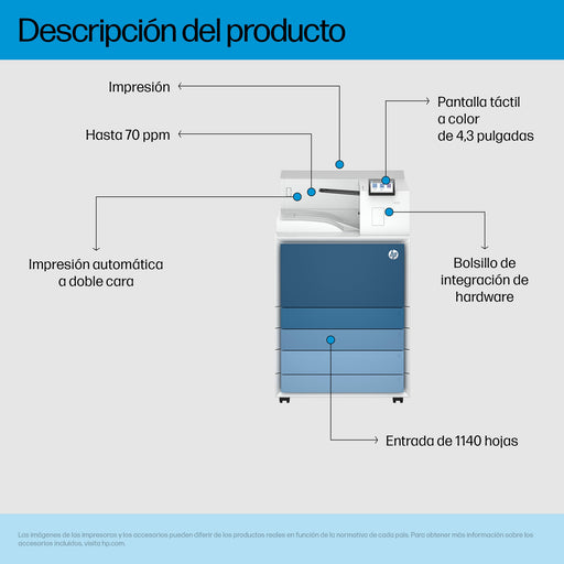 EAN 0198828506672 - HP LaserJet Enterprise LaserJet Ent 8501x 1200 x 1200 DPI A3 imagen 2