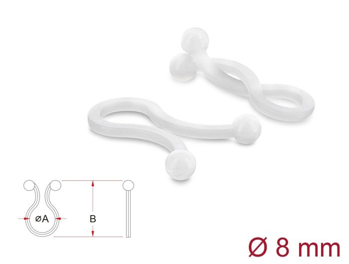 EAN 4043619220618 - DeLOCK 22061 organizador de cables Universal Clip para cable 100 pieza(s) imagen 2