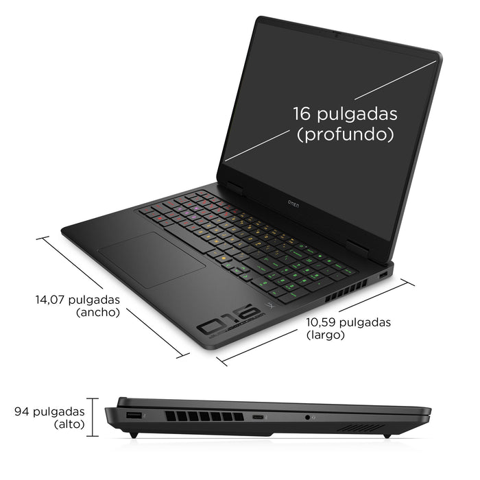 EAN 199251388538 - HP OMEN Gaming 16-am0030ns Intel Core Ultra 7 255H Portátil 40,6 cm (16") 2K 32 GB DDR5-SDRAM 1 TB SSD NVI imagen 7