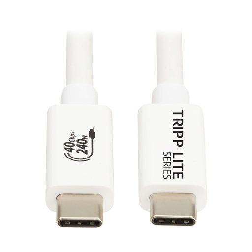 EAN 37332281142 - Tripp Lite U521-1P0M-WH cable USB USB4 Gen 2x2 1 m USB C 40 Gbit/s 240 W Blanco imagen 1