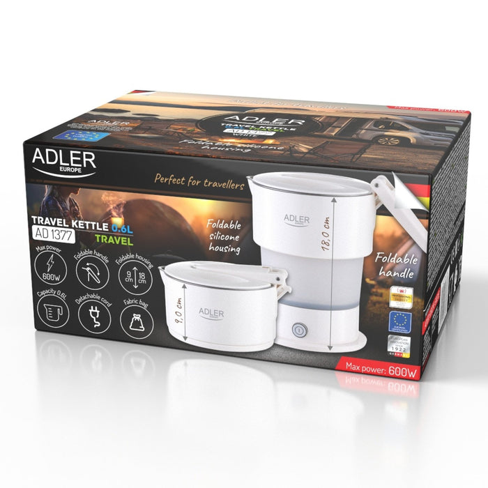 EAN 5905575906793 - Adler AD 1377W tetera eléctrica 0,6 L 600 W Blanco imagen 9