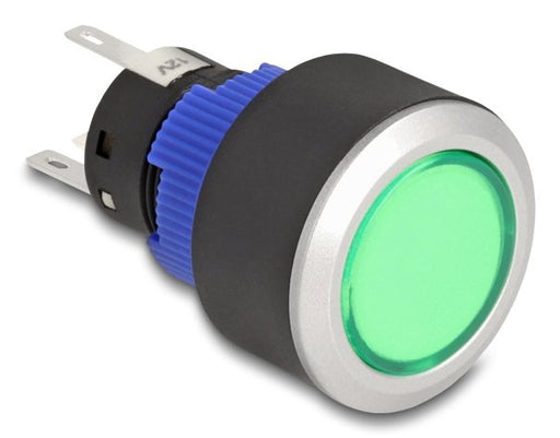 EAN 4043619220489 - DeLOCK 22048 interruptor eléctrico Interruptor pulsador Negro, Azul, Verde, Plata imagen 1