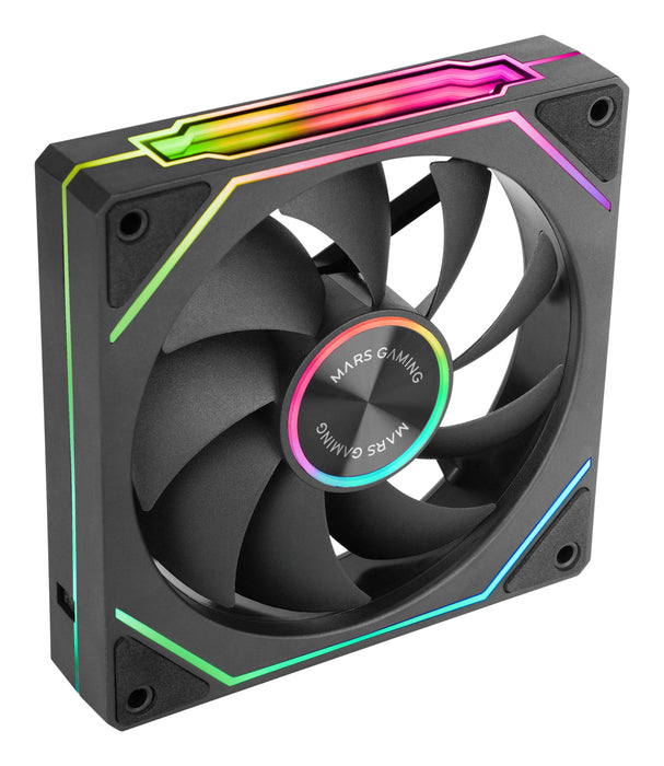 EAN 8435693111320 - Mars Gaming MF-LINKFINITYKIT2 Carcasa del ordenador Ventilador 12 cm Negro 3 pieza(s) imagen 6