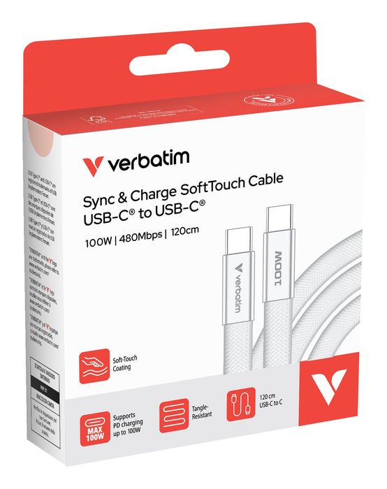 EAN 23942302773 - Verbatim 30277 cable USB USB 2.0 1,2 m USB C 0,48 Gbit/s 100 W Blanco imagen 3