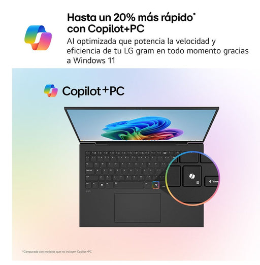 EAN 8806096466995 - LG Gram 15Z80T-G.AS58B ordenador portatil Copilot+ PC AMD Ryzen AI 5 340 Portátil 38,1 cm (15") Full HD 1 imagen 2