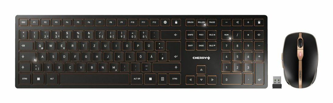 EAN 4025112108266 - CHERRY JD-9100IT-2 teclado Ratón incluido Hogar / Oficina RF Wireless + Bluetooth QWERTY Italiano Negro,  imagen 1
