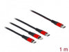 EAN 4043619867110 - DeLOCK 86711 cable USB USB 2.0 USB C USB C/Micro-USB B/Lightning Negro, Rojo imagen 2