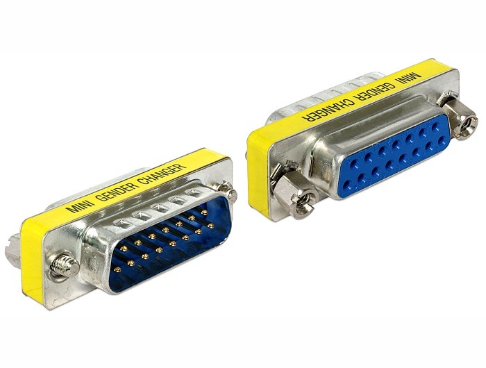 EAN 4043619654819 - DeLOCK 65481 cambiador de género para cable VGA Plata imagen 1