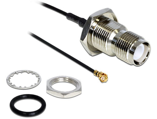 EAN 4043619884643 - DeLOCK 88464 cable de señal 0,2 m Negro, Oro, Plata imagen 1