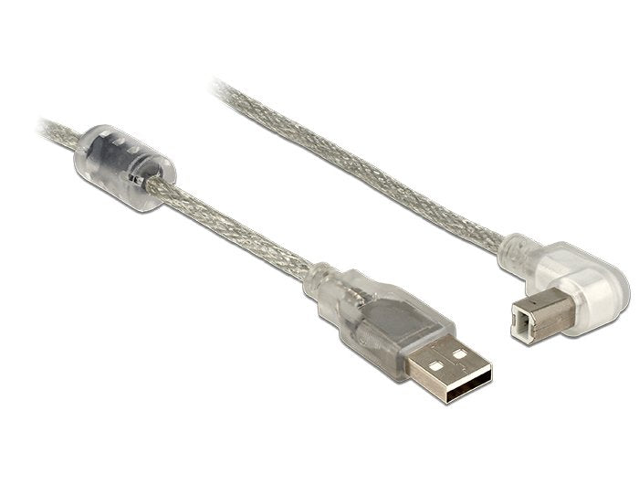 EAN 4043619848157 - DeLOCK 3m, USB2.0-A/USB2.0-B cable USB USB A USB B Plata, Transparente imagen 1
