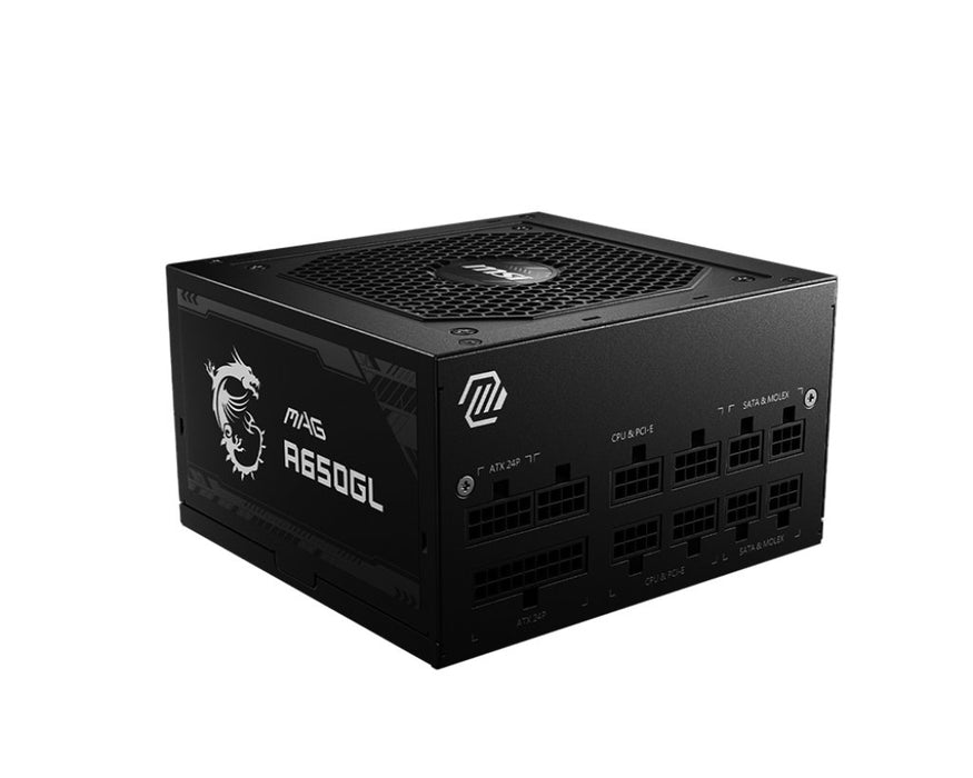 EAN 4711377084277 - MSI MAG A650GL unidad de fuente de alimentación 650 W 20+4 pin ATX ATX Negro imagen 1