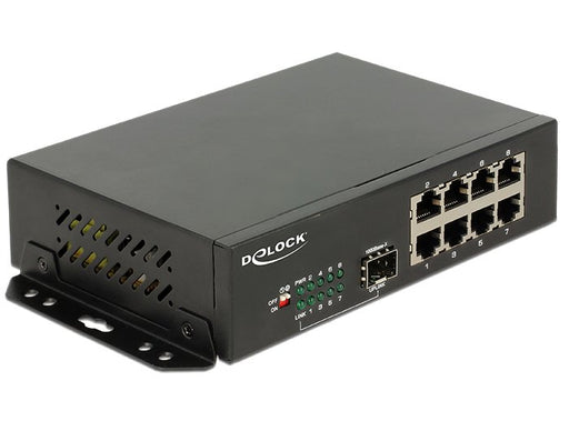 EAN 4043619877089 - DeLOCK 87708 switch Gigabit Ethernet (10/100/1000) Negro imagen 1
