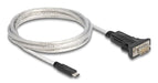 EAN 4043619642700 - DeLOCK 64270 cable de serie Negro, Transparente 2 m USB Tipo C DB-9 imagen 1