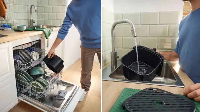 EAN 4242005517619 - Bosch Serie 4 MAF462B0 freidora Sencillo 6,1 L Independiente 2050 W Freidora de aire caliente Negro imagen 4