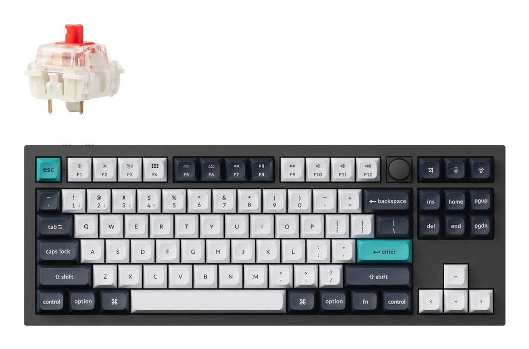 EAN 4895248865490 - Keychron Q3 Max teclado Universal USB + RF Wireless + Bluetooth QWERTY Nórdico Negro, Blanco imagen 1