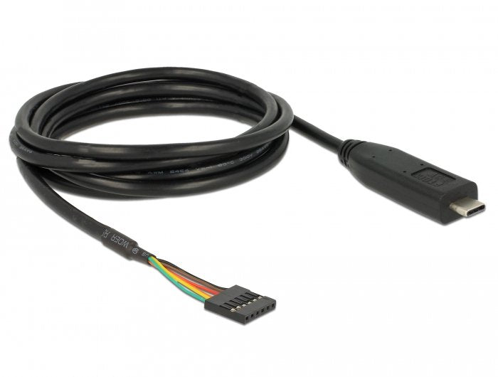 EAN 4043619639472 - DeLOCK 63947 cable de serie Negro 2 m USB 2.0 Type-C 6 pin pin header pitch: 2.54 mm imagen 1