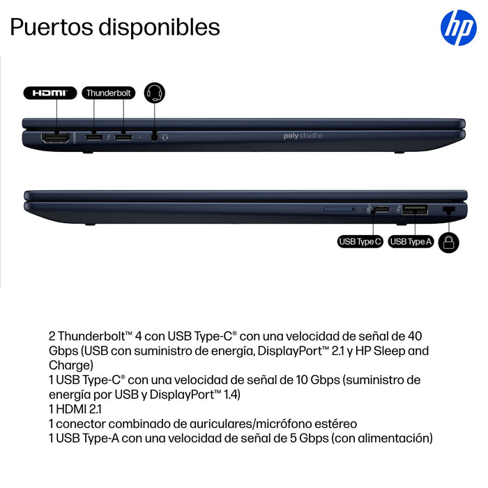 EAN 198990541150 - HP EliteBook X Flip G1i Next Gen AI PC Wolf Pro Security Edition Copilot+ PC Intel Core Ultra 7 258V Híbri imagen 5