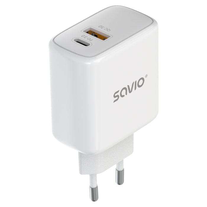 EAN 5905106070221 - Savio LA-12 cargador de dispositivo móvil Universal Blanco Corriente alterna Carga rápida Interior imagen 5