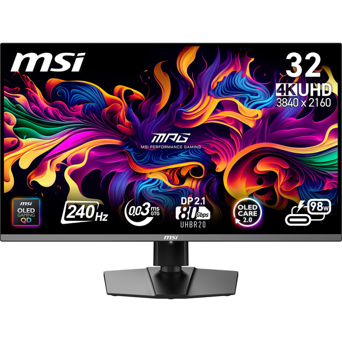 EAN 4711377261197 - MSI MPG 322URX QD-OLED pantalla para PC 80 cm (31.5") 3840 x 2160 Pixeles 4K Ultra HD Negro imagen 1
