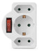 EAN 5999097904405 - Entac EPAG-1EE2E-SW adaptador de enchufe eléctrico Tipo F Tipo C (Euroconcexión) + Tipo F Blanco imagen 4