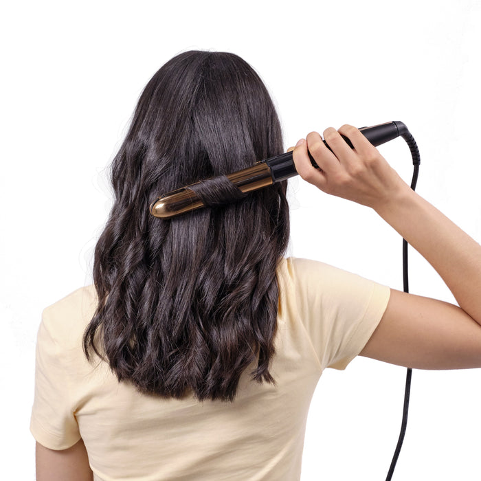 EAN 3030050153385 - BaByliss Straight & Curl Brilliance Rizador de pelo Caliente Negro, Rosa 48 W 3 m imagen 18