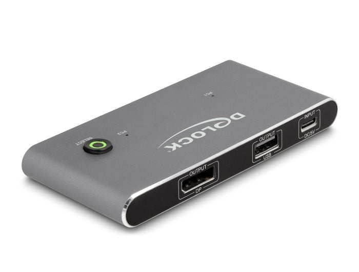 EAN 4043619114870 - DeLOCK 11487 interruptor KVM Antracita imagen 1