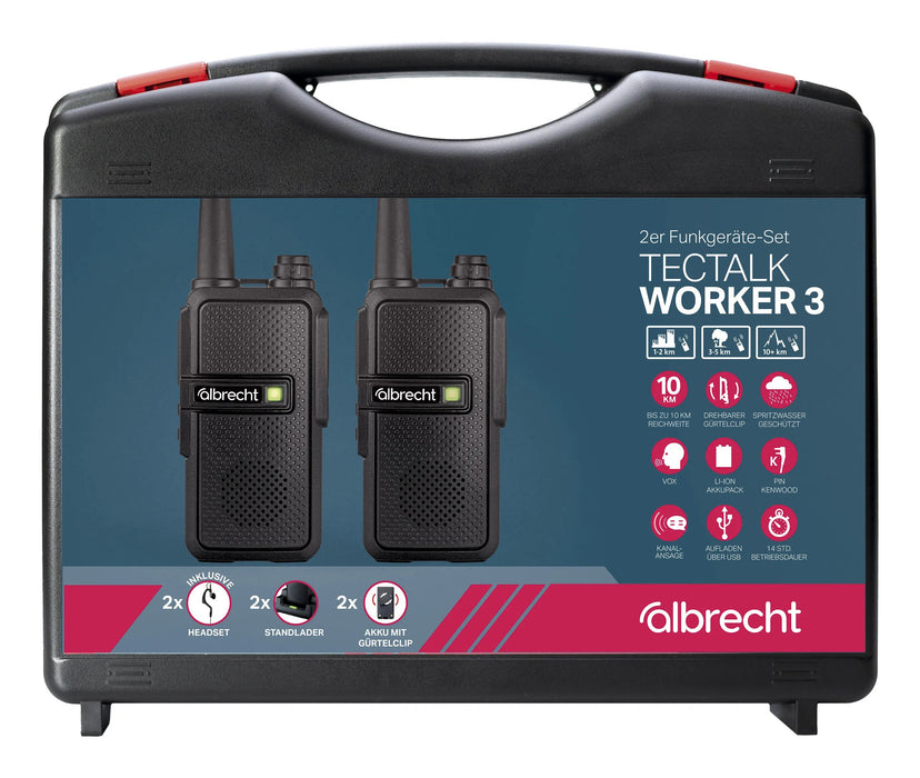EAN 4032661298256 - Midland Albrecht Tectalk Worker 3 two-way radios 16 canales Negro imagen 1