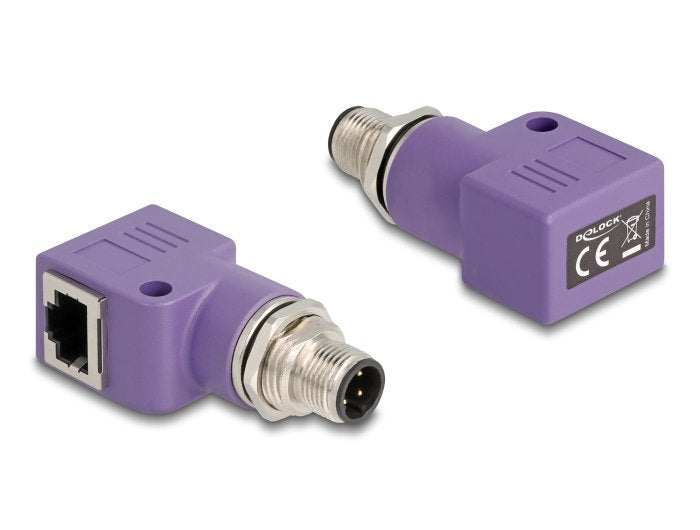 EAN 4043619606177 - DeLOCK 60617 cambiador de género para cable M12 RJ45 Violeta imagen 2