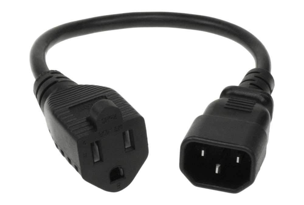 EAN 5704174469292 - Microconnect PE110403SJTC14-IT cable de transmisión Negro 0,3 m NEMA 5-15R C14 acoplador imagen 1