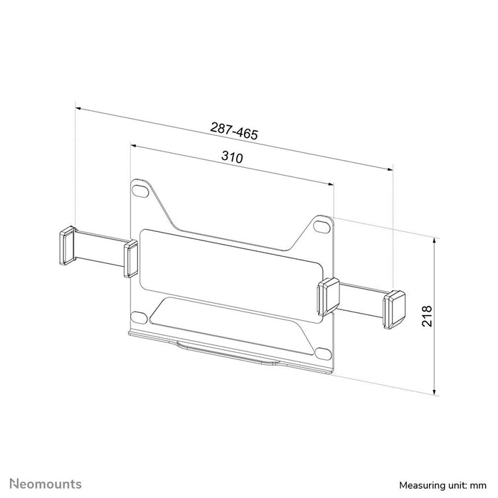 EAN 8717371442576 - Neomounts ADS20-425BL1 soporte para ordenador portátil Soporte articulado con bandeja para ordenador port imagen 9