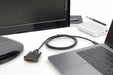 EAN 4016032451358 - Digitus AK-300332-020-S adaptador de cable de vídeo 2 m USB Tipo C DVI-D Negro imagen 4