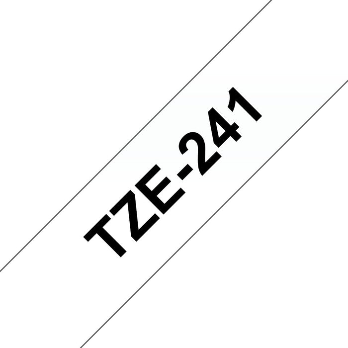 EAN 4977766685306 - Brother TZE-241 cinta para impresora de etiquetas Negro sobre blanco imagen 1