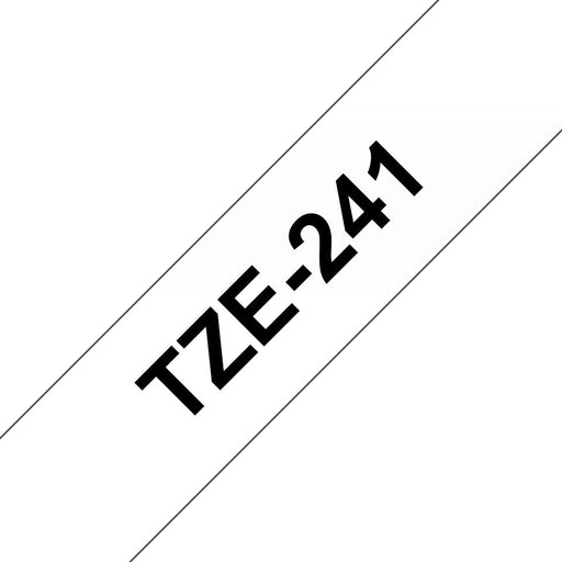 EAN 0012502625742 - Brother TZE-241 cinta para impresora de etiquetas Negro sobre blanco imagen 1