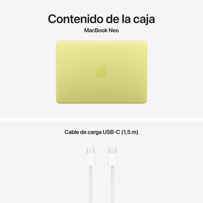 EAN 195950852455 - Apple MacBook Neo Apple A Portátil 33 cm (13") Wi-Fi 6E (802.11ax) macOS Tahoe Cal imagen 10