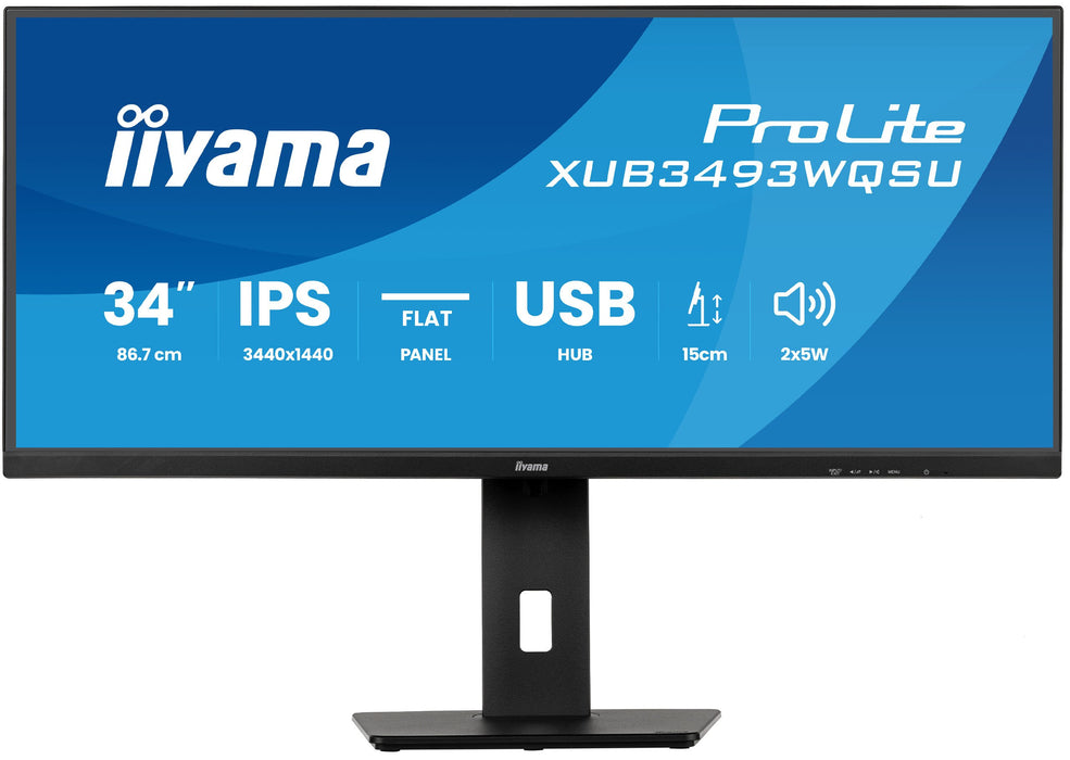 EAN 4948570125609 - iiyama ProLite XUB3493WQSU-B6 pantalla para PC 86,4 cm (34") 3440 x 1440 Pixeles UltraWide Quad HD LED Ne imagen 2