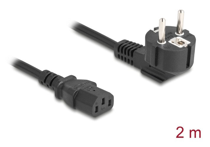 EAN 4043619813261 - DeLOCK 81326 cable de transmisión Negro 2 m Enchufe tipo E+F IEC C13 imagen 2