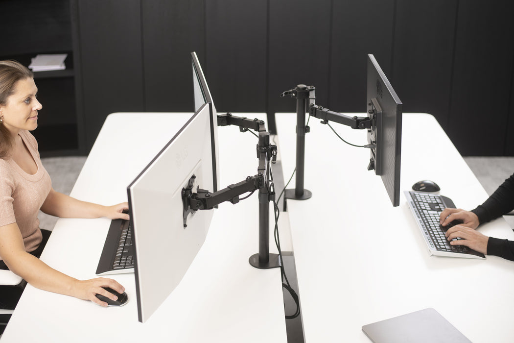 EAN 4740219000007 - Vision VFM-DPD2B soporte para monitor 68,6 cm (27") Escritorio Negro imagen 4