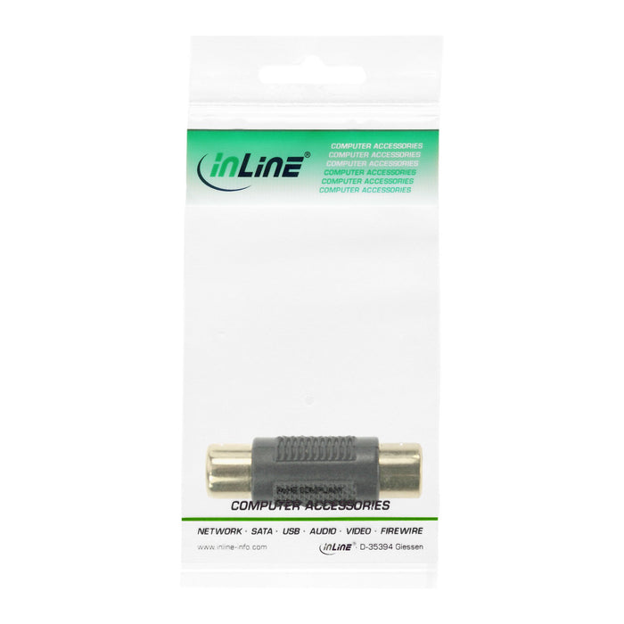 EAN 4043718031009 - InLine 99315 cambiador de género para cable Cinch female RCA Negro, Oro imagen 2