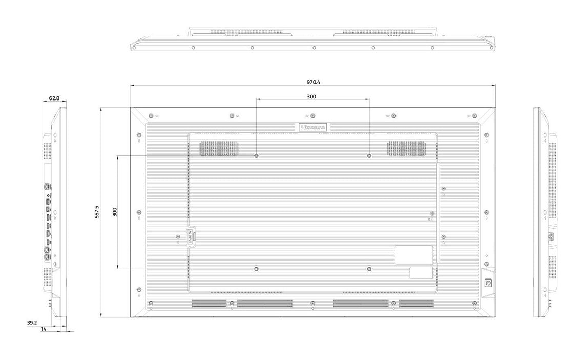 EAN 6973172944295 - Hisense 43” 4K UHD IPS Digital Signage Display - 24/7 Operation Pizarra de caballete digital 109,2 cm (43 imagen 7