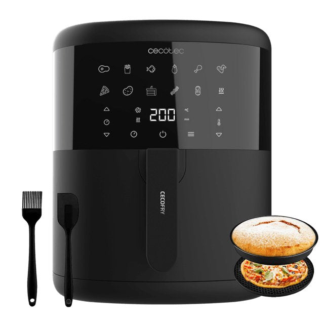 EAN 8435484049931 - Cecotec Cecofry Bombastik 6000 Full Sencillo 6 L Independiente 1700 W Freidora de aire caliente Negro imagen 1
