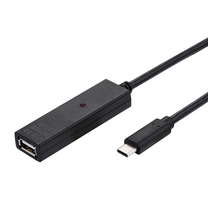 EAN 7630049611344 - VALUE 12.99.1114 cable USB USB 2.0 20 m USB A USB C Negro imagen 1