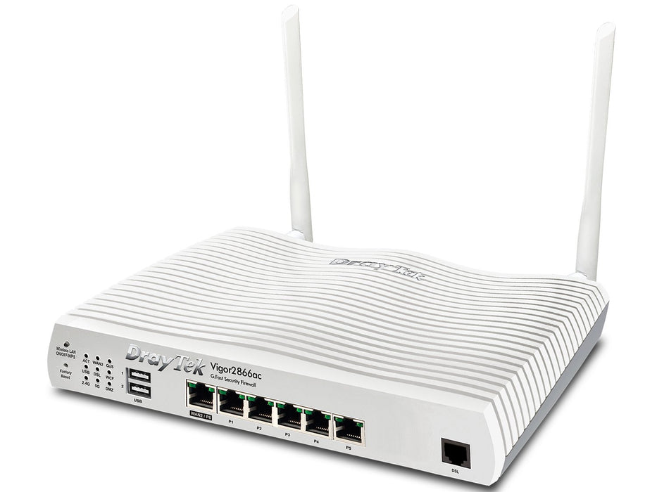 EAN 4710484744050 - DrayTek Vigor 2866AX: Gfast Modem-Firewall router inalámbrico Gigabit Ethernet Doble banda (2,4 GHz / 5 G imagen 2