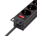EAN 4052792046601 - LogiLink PDU4B01 unidad de distribución de energía (PDU) 4 salidas AC 1U Negro imagen 5