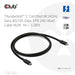 EAN 8719214473280 - CLUB3D CAC-2501 cable Thunderbolt 1 m 120 Gbit/s Negro imagen 3