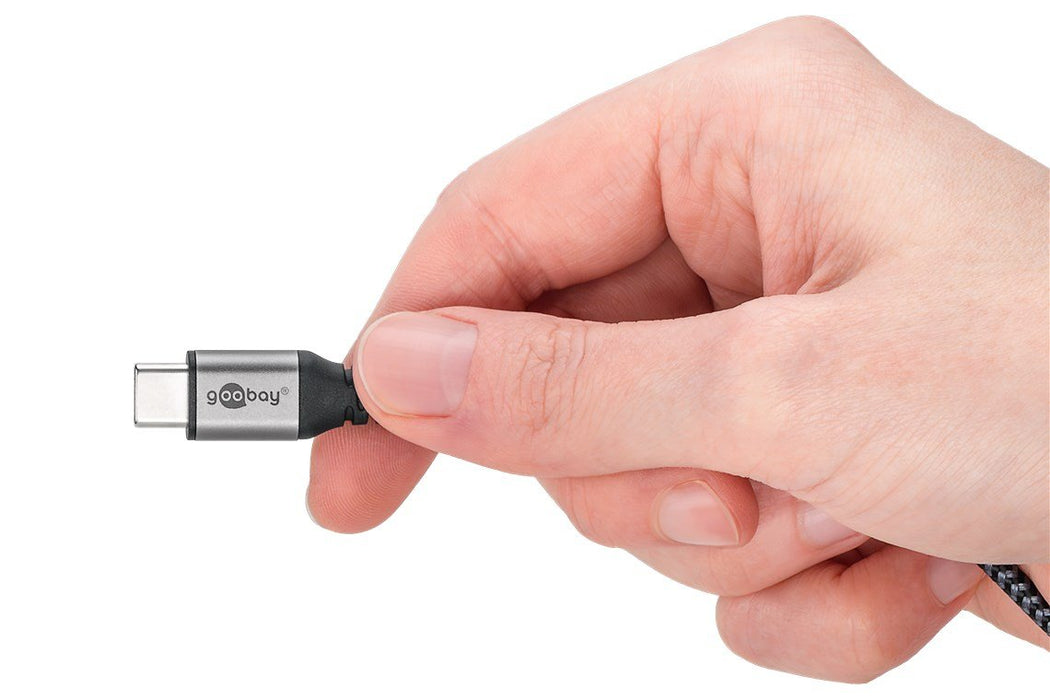 EAN 4040849702785 - Goobay 70277 cable USB USB 2.0 2 m USB C 0,48 Gbit/s 60 W Negro, Gris imagen 4
