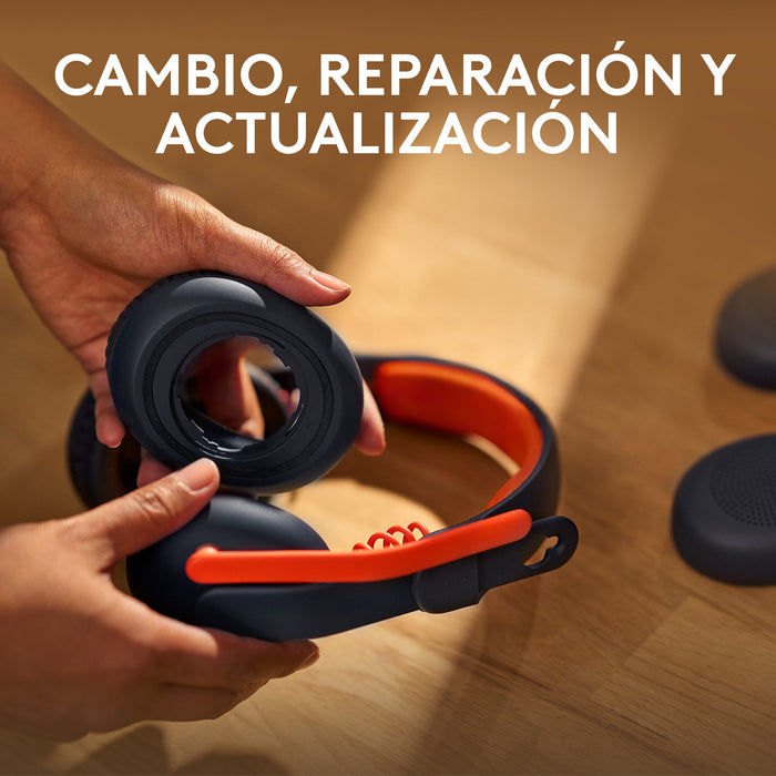 EAN 0097855190727 - Logitech Zone Learn Auriculares Alámbrico Diadema Educación USB Tipo C Azul, Naranja imagen 11
