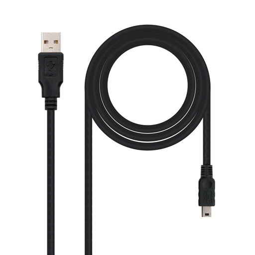 EAN 8433281000513 - Nanocable 10.01.0402 cable USB USB 2.0 1,8 m USB A Mini-USB B Negro imagen 1