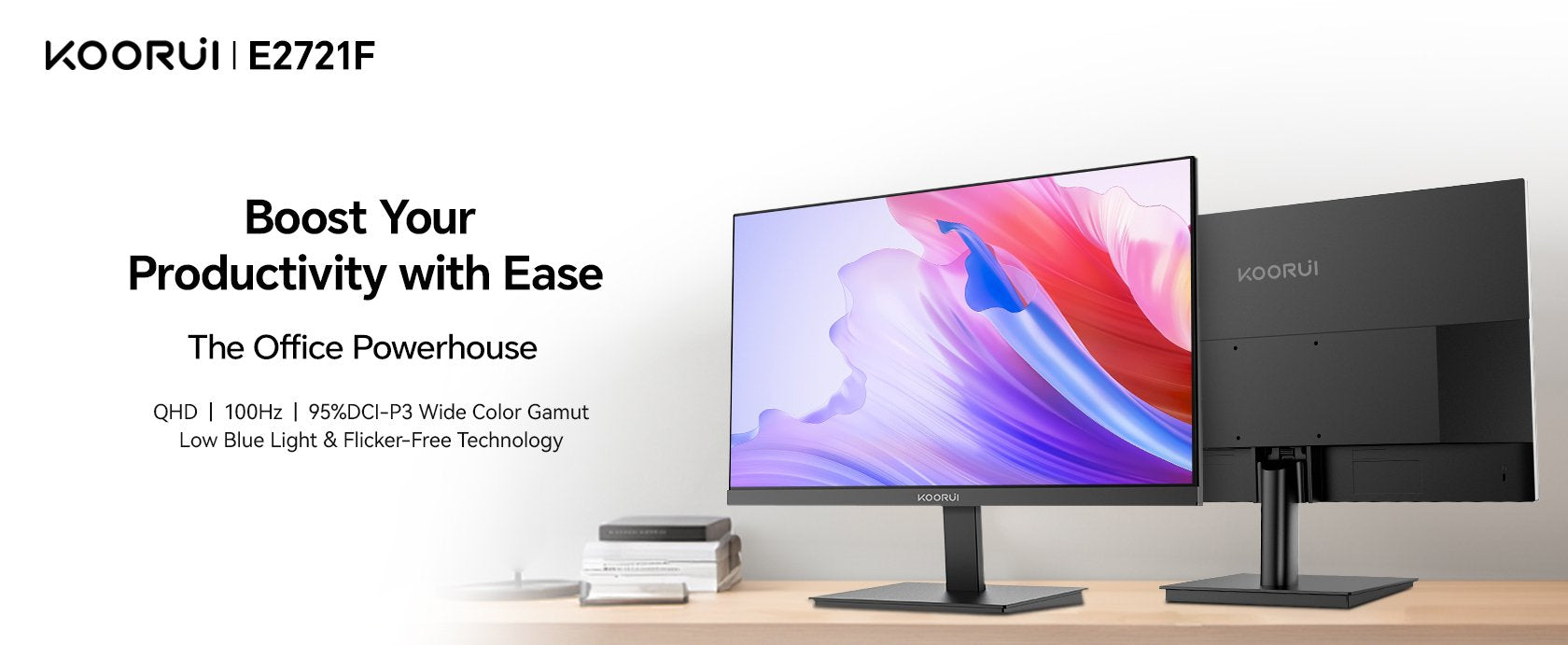EAN 6940017322358 - Koorui E2721F pantalla para PC 68,6 cm (27") 2560 x 1440 Pixeles Quad HD Negro imagen 9