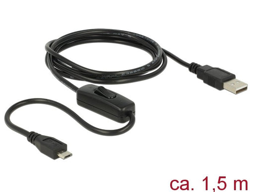 EAN 4043619848034 - DeLOCK 84803 cable USB USB 2.0 1,5 m USB A Micro-USB B Negro imagen 1